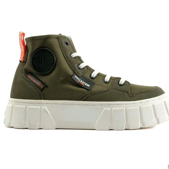 NIB Palladium Pallatower Hi Womens Bootie - Olive Night - Picture 9 of 15